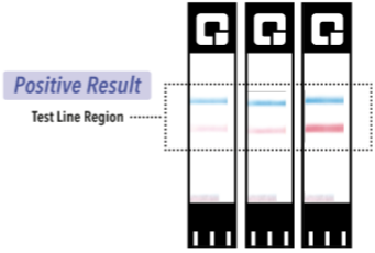 Sample Image of Positive Test Results