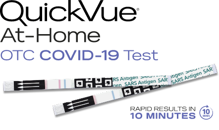 photo of QuickVue At-Home OTC COVID-19 Test kit nasal swabs